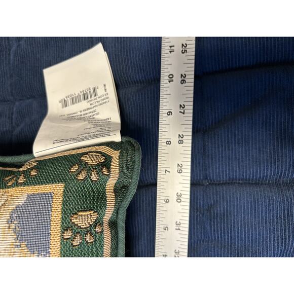 Vintage Cat Tapestry Pillow Happiness Is Being Owned By A Cat 11X8 New Cottage - Picture 8 of 8